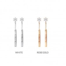 Stainless Steel Drop Earrings E727