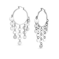 Stainless Steel Drop Earrings E724