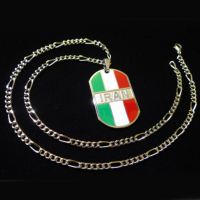 New Design Iran Flag stainless steel pendant necklace