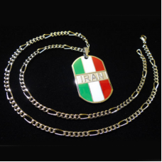 New Design Iran Flag stainless steel pendant necklace