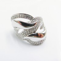 Stainless Steel CZ Woman Ring - R1062