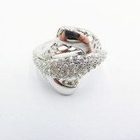 Stainless Steel CZ Woman Ring - R1076