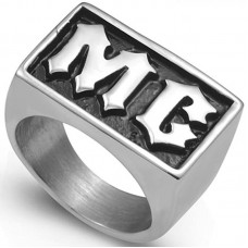 Size 7-15 Stainless Steel Motorcycle Biker MC Ring