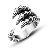 Stainless Steel Dragon Claw Rings for Mens and Womens