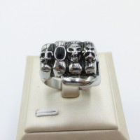 Stainless Steel Men Skull Ring - R1021