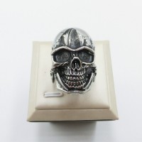 Stainless Steel Men Skull Ring - R1023