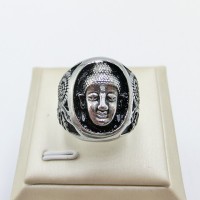 Stainless Steel Men Skull Ring - R1029