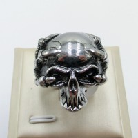 Stainless Steel Men Skull Ring - R1033