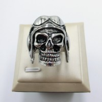 Stainless Steel Men Skull Ring - R1041