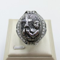 Stainless Steel Men Skull Ring - R1044