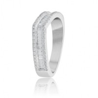 Hotselling Stainless Steel ring with diamond - R1096