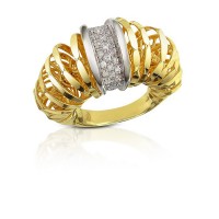 New fashion high quality stainless steel gold rings for women - R1114