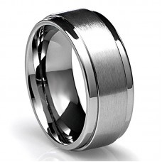 8MM Men's Jewelry Grade Stainless Steel Ring Wedding Band