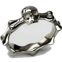 Stainless Steel Skull Biker Ring