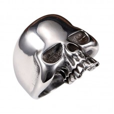 316L Stainless Steel Men's Cool Skull Head Ring