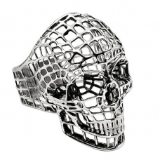 2017 fashion Gothic Biker Skull Stainless Steel Rings for Men Halloween gift